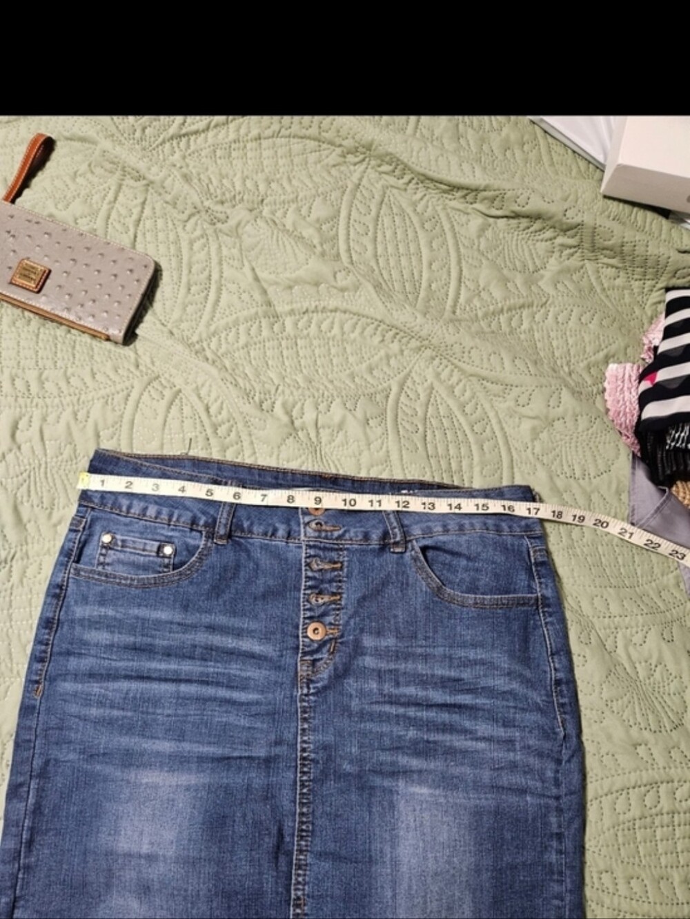 !it jeans Blue Denim Button-Front Pencil Skirt - Picture 5 of 6